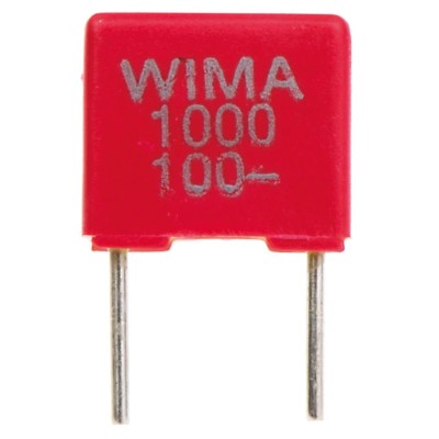 WIMA FKS2 Film Capacitor 1 nF 63V AC 100 V DC Through Hole FKS2