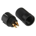 binder Circular Connector 4 Contacts Cable Plug Subminiature Male IP40 719 Series 09-9767-00-04