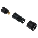 binder Circular Connector Subminiature 8 mm Shell 5 Contacts Plug Male Cable Mount IP40 719 Series 09-9789-71-05