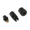 binder Circular Connector, 5 Contacts, Cable Mount, Subminiature Socket, Female, IP40, 60V, 3A, Polyamide 09-9790-71-05