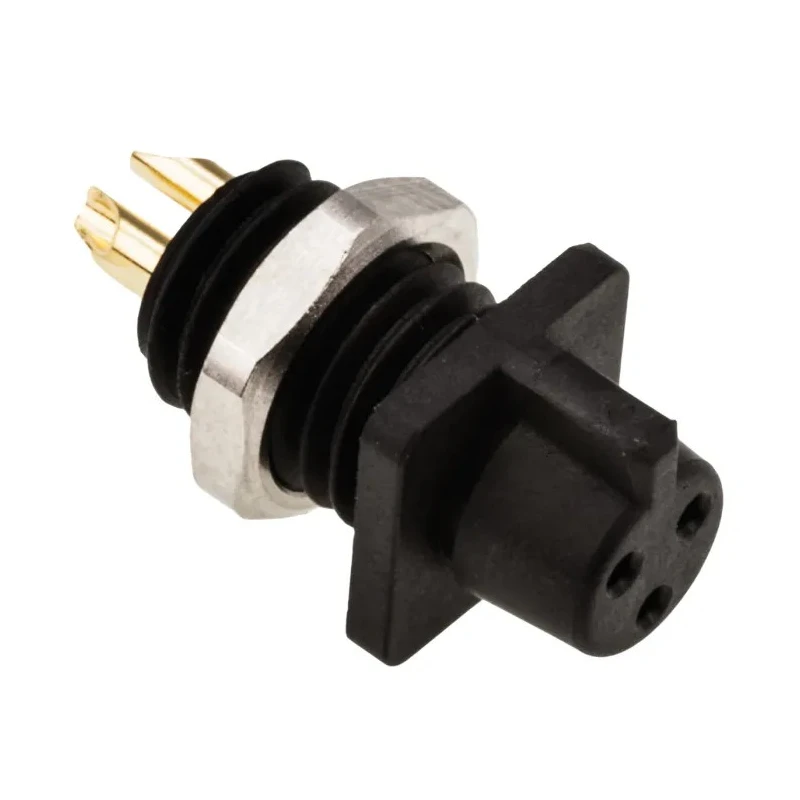 binder Circular Connector 3 Contacts Panel Mount Subminiature Socket Female IP40 719 Series 09-9750-30-03