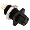binder Circular Connector 3 Contacts Panel Mount Subminiature Socket Female IP40 719 Series 09-9750-30-03
