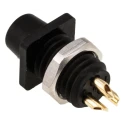 binder Circular Connector 3 Contacts Panel Mount Subminiature Socket Female IP40 719 Series 09-9750-30-03