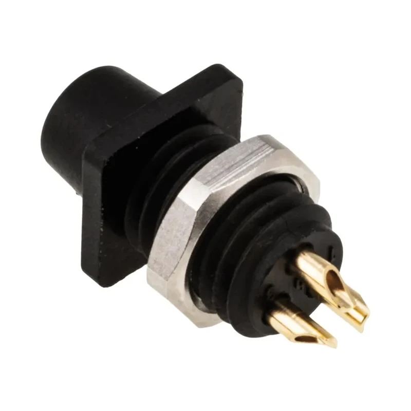binder Circular Connector 3 Contacts Panel Mount Subminiature Socket Female IP40 719 Series 09-9750-30-03