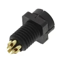 binder Industrial Circular Connector, Panel Mount, 5 Contacts, Plug Male, IP40, 8 mm Shell, 60V, 3A, Polyamide 09-9791-30-05