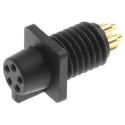binder Circular Connector, 5 Contacts, Panel Mount, Subminiature Connector, Plug, Female, IP40, 719 Series 09-9792-30-05