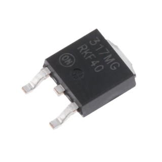 onsemi Adjustable Linear Voltage Regulator 40V 1.5A Surface Mount Positive Polarity LM317MDTG