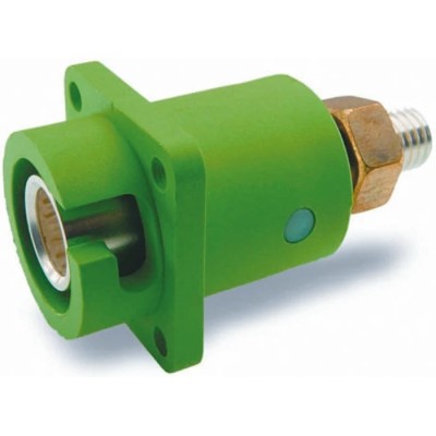 ITT Cannon Panel Mount Industrial Power Mains Connector 1kV Rated 250A Green Veam Snaplock IP67