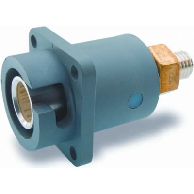 ITT Cannon Veam Snaplock IP67 Grey Panel Mount 1P Straight Female Mains Connector 250A 1kV 