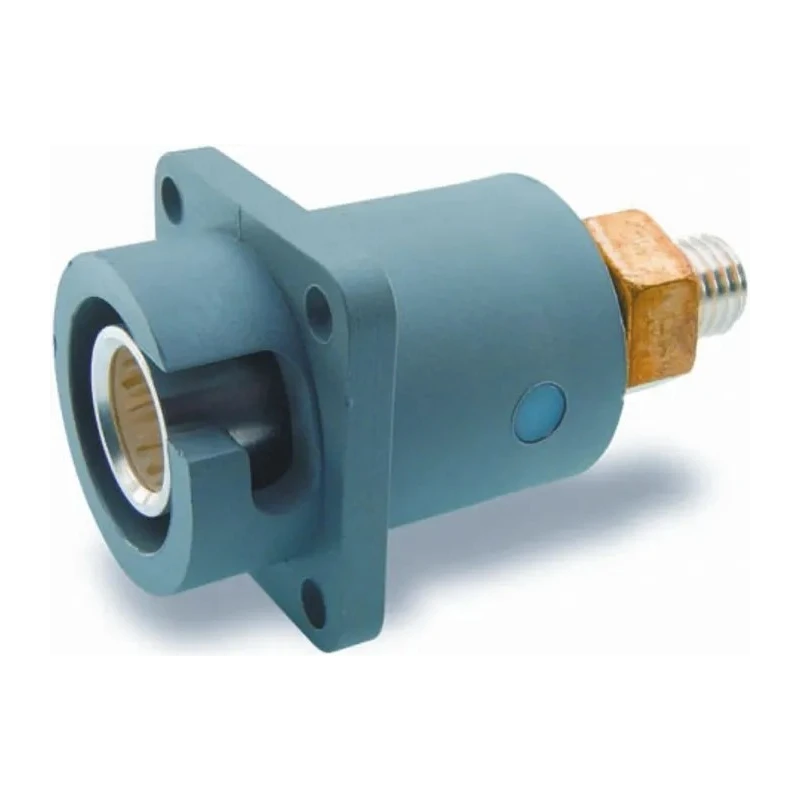 ITT Cannon Veam Snaplock IP67 Grey Panel Mount 1P Straight Female Mains Connector 250A 1kV 