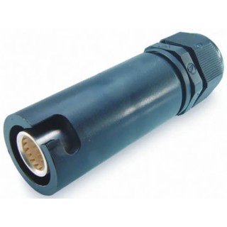ITT Cannon Industrial Power Connector Black Cable Mount Rated At 250A 1kV IP65 Screw Terminal Veam Snaplock 
