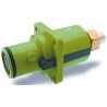 ITT Cannon Veam Snaplock IP67 Green Panel Mount 1P Straight Mains Connector, 250A, 1kV