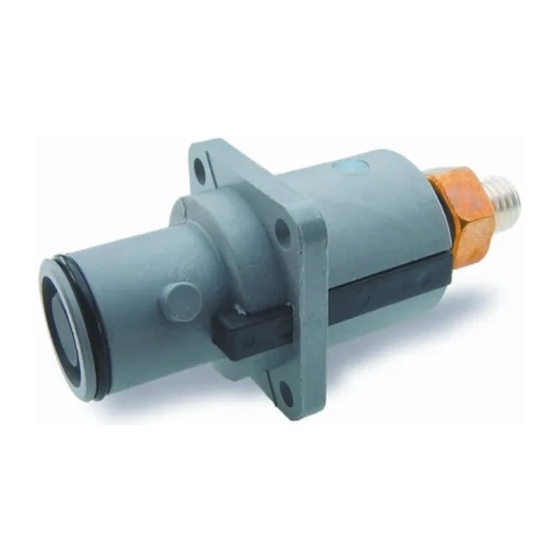 ITT Cannon Veam Snaplock IP67 Grey Panel Mount 1P Straight Mains Connector, 250A, 1kV 
