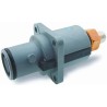 ITT Cannon Veam Snaplock IP67 Grey Panel Mount 1P Straight Mains Connector, 250A, 1kV