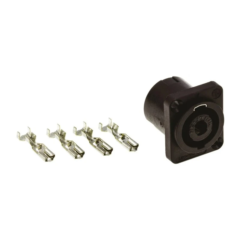 Neutrik Loudspeaker Connector 4 Way Male Panel Mount 40A 250V Solder Termination NL4MPXX