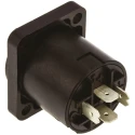 Neutrik Loudspeaker Connector 4 Way Male Panel Mount 40A 250V Solder Termination NL4MPXX
