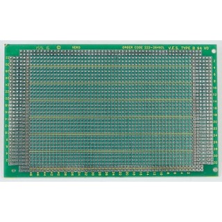 Vero Technologies Matrix Board FR4 Epoxy Glass Fabric Laminate with 42 x 38 1.02 mm Holes, 2.54 mm Pitch, 160 mm x 222-26492