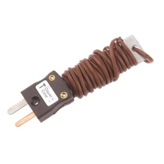 RS PRO Type T Exposed Junction Thermocouple 2 m Length, 220 °C Max 110-4470