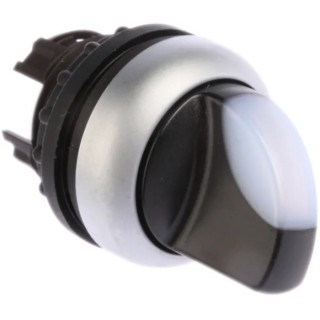 Eaton RMQ-Titan Series 3 Position Illuminated Selector Switch Head 23mm Cutout White Handle IP66 216843 M22-WRLK3-W