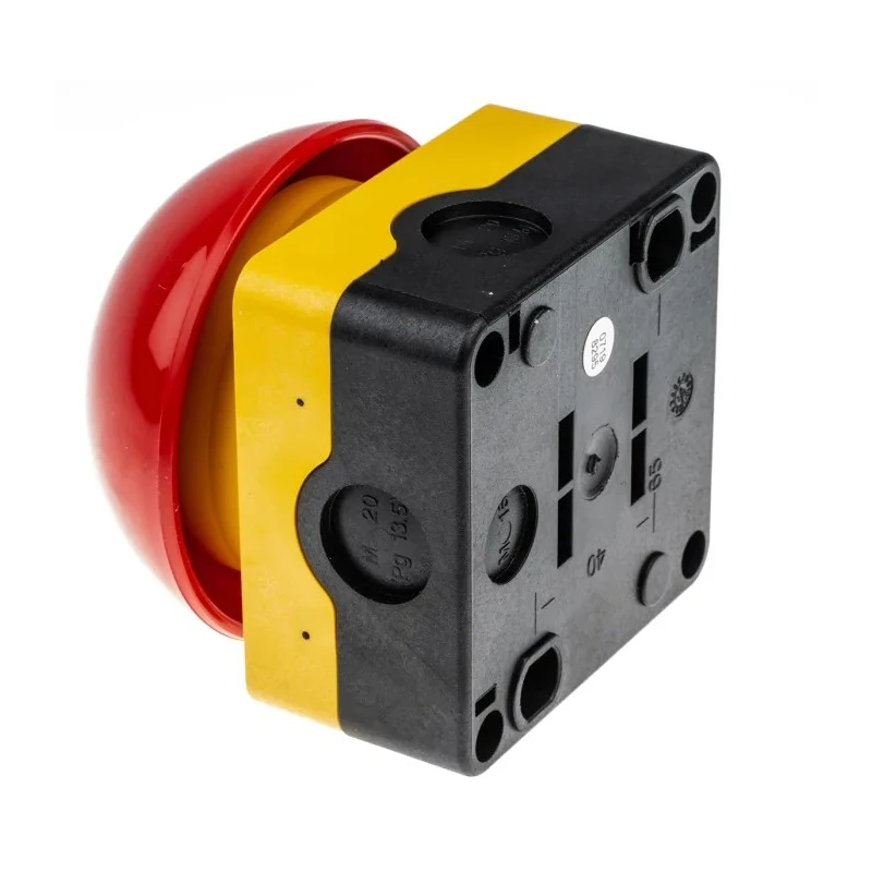 Eaton FAK Series Maintained Push Button Complete Unit Surface Mount DPNC IP69K IP67 94mm 6A 256790 FAK-R/V/KC02/IY