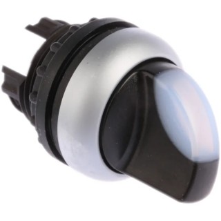 Eaton RMQ-Titan Series 2 Position Illuminated Selector Switch Head 23 mm Cutout White Handle IP66 284393 M22-WLKV-W