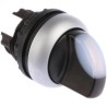 Eaton RMQ-Titan Series 2 Position Illuminated Selector Switch Head 23 mm Cutout White Handle IP66 284393 M22-WLKV-W