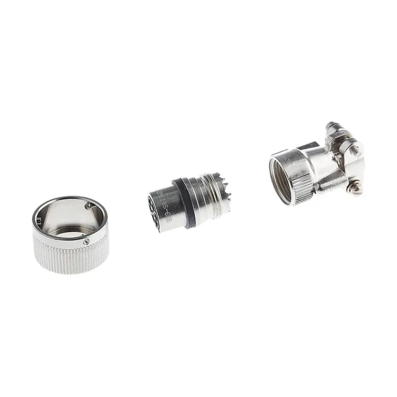 ITT Cannon Copper Alloy Straight 6 Way Cable MIL Spec Circular Connector Male, Female Contacts, Shell Size CA06COM-E14S-6S-B