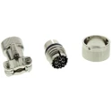 ITT Cannon MIL Spec Circular Connector Copper Alloy Straight 6 Way Cable Male Contacts Shell Size 14S CA06COM-E14S-6P-B