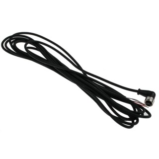 Reckmann Liste R17 Series Connecting Cable for Use with Thermocouples, Silicone Insulated, M12 Connector R17-W-4-M12-5000