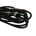 Reckmann Liste R17 Series Connecting Cable for Use with Thermocouples, Silicone Insulated, M12 Connector R17-W-4-M12-5000