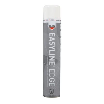 Rocol 750 ml Easyline Edge Black RAL 9016 White Satin Line Marker Spray 47000