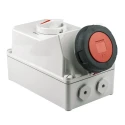 MENNEKES Socket Switchable IP67 3+N+E Earthing Position 6h Straight Industrial Interlock 63A 400V IP67 