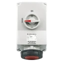 MENNEKES Socket Switchable IP67 3+N+E Earthing Position 6h Straight Industrial Interlock 63A 400V IP67 