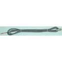 Reckmann Liste R17 Series Connecting Cable for Use with PT100 Sensor, Silicone Insulation, White-Red Colour R17-G-4-M12-1500