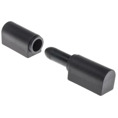 RS PRO Matt Thermoplastic Barrel Hinge with Lift Off Pin, Screw Fixing, 83mm x 19mm x 22mm 110-4573