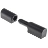 RS PRO Matt Thermoplastic Barrel Hinge with Lift Off Pin, Screw Fixing, 83mm x 19mm x 22mm 110-4573