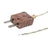 Reckmann Type K Thermocouple 500 mm Length, 1.4 mm Diameter, Miniature Plug, 900°C Max R17-2203-500-R9-1741-HT-H