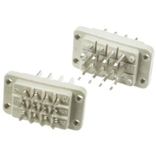 Cinch Automotive Connector Male Green Grey Panel 12 Way Crimp Termination JA778480000E000