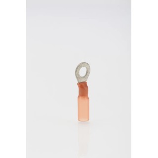 TE Connectivity DuraSeal Insulated Crimp Ring Terminal M5 Stud Size 22 AWG to 18 AWG Wire Size Red DR-2-50