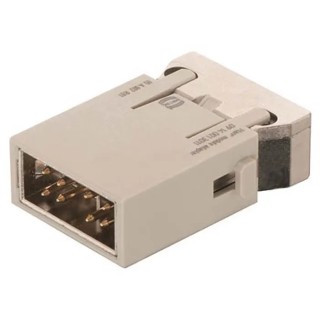 HARTING Heavy Duty Power Connector Module 10A HAN Modular Series Male 4 Contacts 50V 09140083022