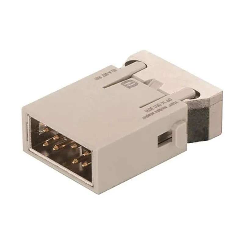 HARTING Heavy Duty Power Connector Module 10A HAN Modular Series Male 4 Contacts 50V 09140083022