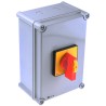 RS PRO 4-Pole DIN Rail Isolator Switch 40A 18.5 kW IP65 IP Rated Screw Terminal Red Handle IP65