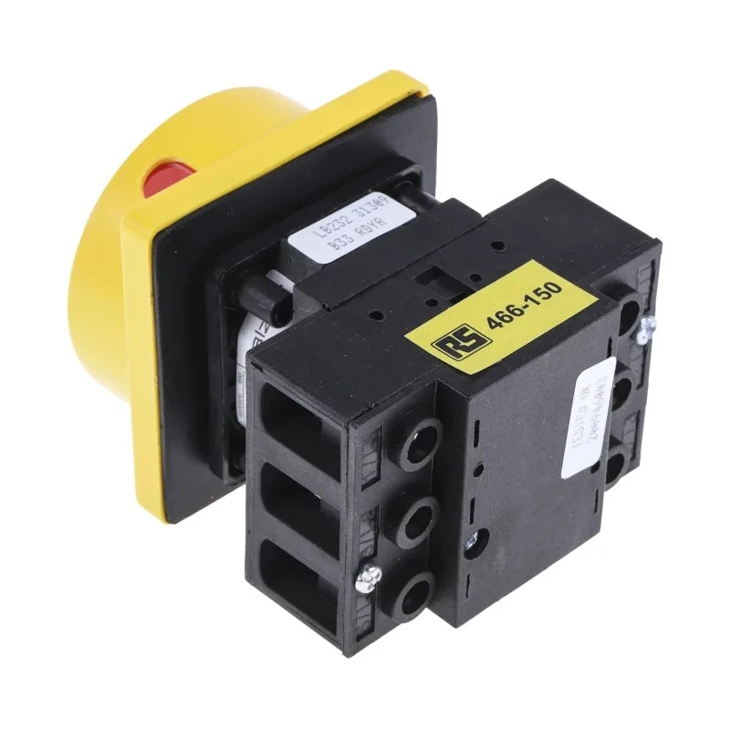 RS PRO 3-Pole Panel Mount Isolator Switch IP65, 32A, 22 kW IP65