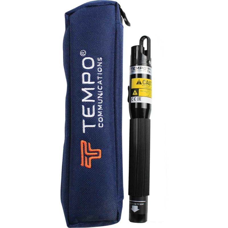 Tempo Single & Multimode Fibre Optic Test Kit Visual Fault Locator 7km Range 650nm Wavelength 180XL