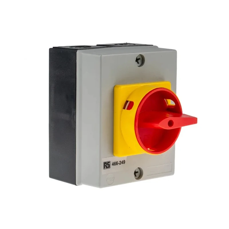 RS PRO 4-Pole DIN Rail Isolator Switch IP65, 20A, 7.5 kW IP65