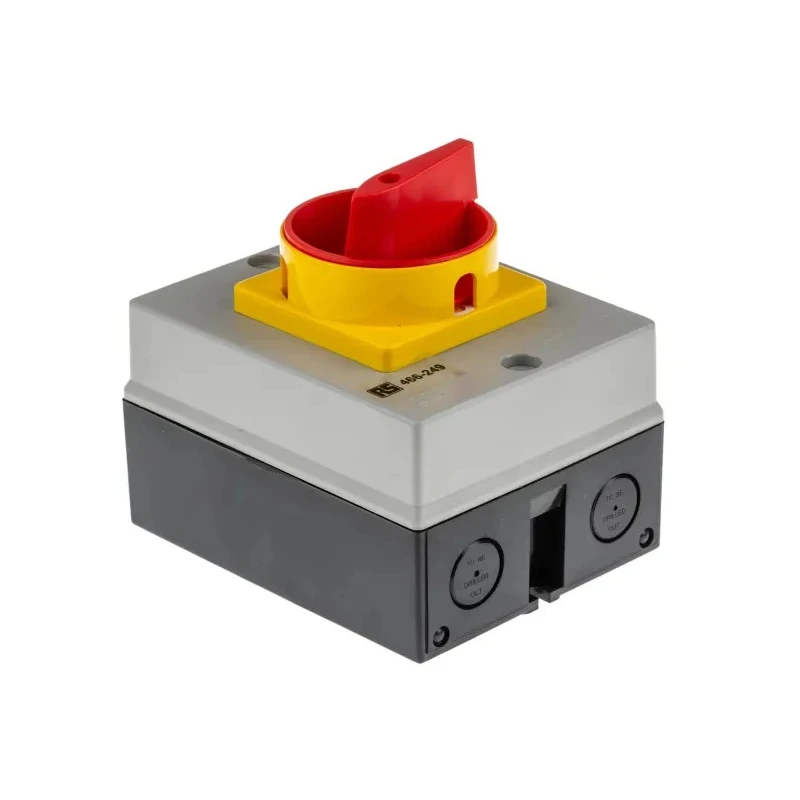 RS PRO 4-Pole DIN Rail Isolator Switch IP65, 20A, 7.5 kW IP65
