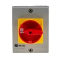 RS PRO 3-Pole DIN Rail Isolator Switch, IP65, 32A, 11 kW, Red Handle IP65