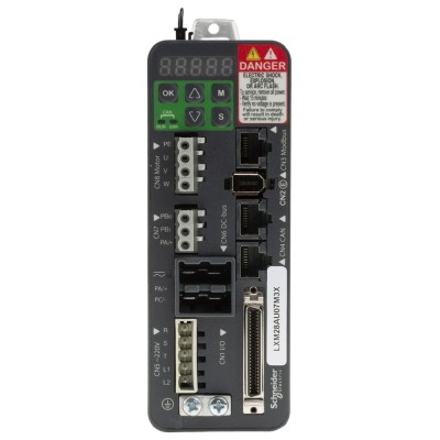 Schneider Electric 750 W, 1 and 3 Phase, 6A Servo Drive with Motion and Encoder Feedback Function LXM28AU07M3X