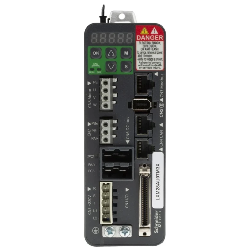 Schneider Electric 750 W, 1 and 3 Phase, 6A Servo Drive with Motion and Encoder Feedback Function LXM28AU07M3X