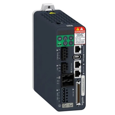 Schneider Electric Servo Drive 200W, 1 and 3 Phase, 2.4A, Encoder Feedback, Motion Function LXM28AU02M3X